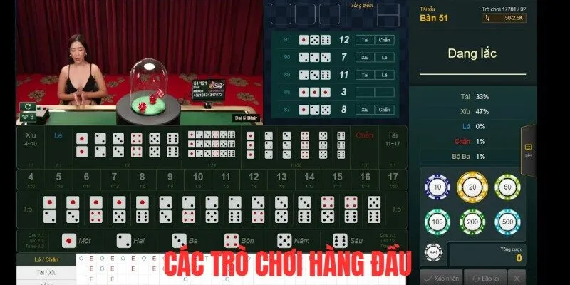 Các game top đầu của bảng xếp hạng tại đây
